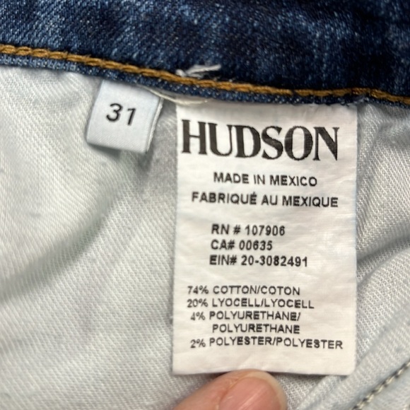 HUDSON Barbara High-Waisted Super Skinny Ankle Stretch Denim Jean Daze Wash  31 - Picture 11 of 16